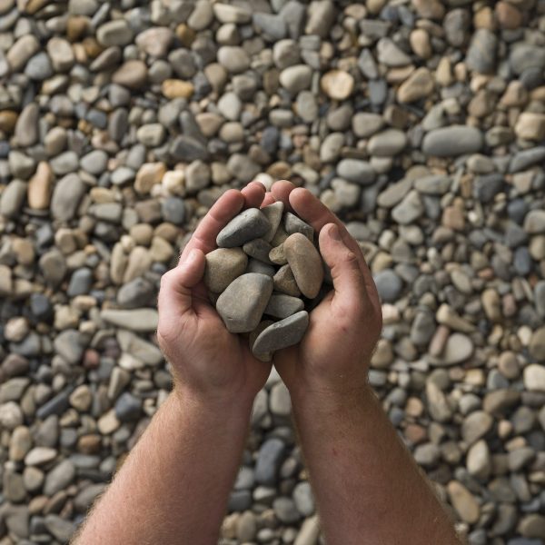 Photo of Cascade Pebbles | Featured Image for Cascade Pebble 25mm Product Page by Centenary Landscaping Supplies.