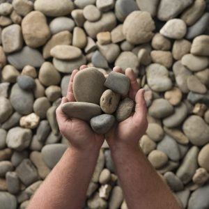 Photo of Oversise Nambucca River Pebbles | Featured Image for Nambucca River Pebble Oversise Product Page by Centenary Landscaping Supplies.