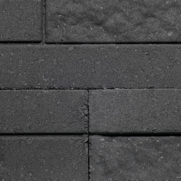 Zoomed in view of the texture of graphite coloured Natural Impressions Duostone blocks | Featured Image for Natural Impressions Duostone.