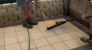 clean up pavers