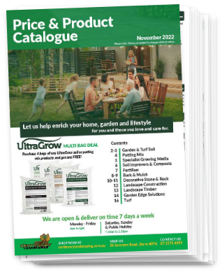 Screenshot of the cover of the Centenary Landscaping Supplies Catalogue | Featured Image for Centenary Landscaping Supplies Home Page by Centenary Landscaping Supplies.